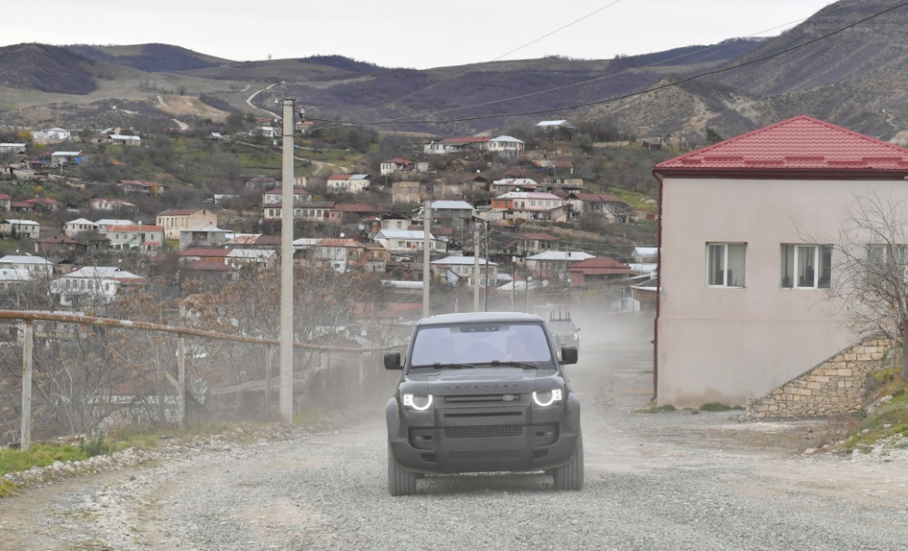 Prezident İlham Əliyev Xocalı rayonunun Xanabad kəndində olub<font color=red> - FOTOLAR</font>