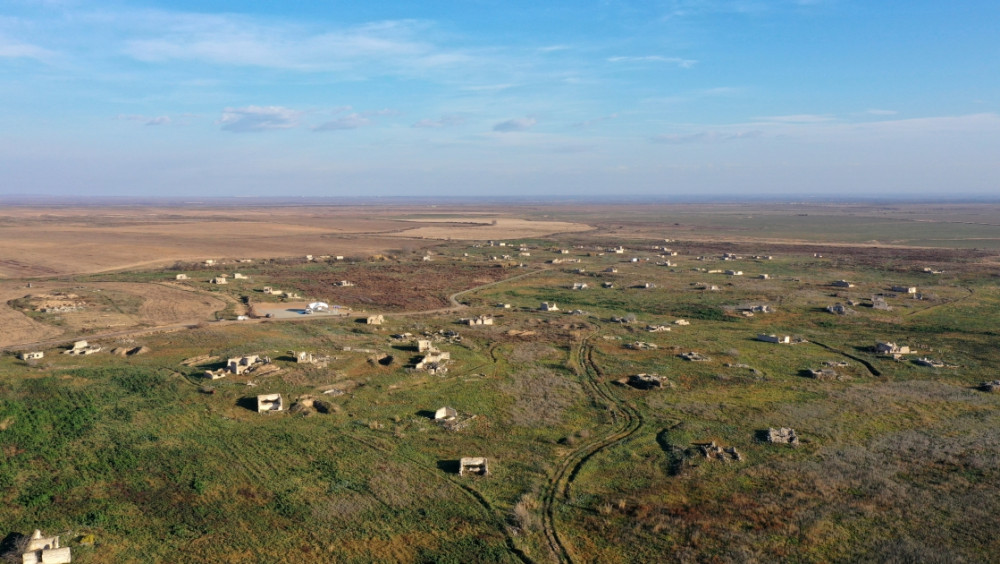 Ağdam rayonunun Salahlı Kəngərli kəndinin təməli qoyulub<font color=red> - FOTOLAR</font>