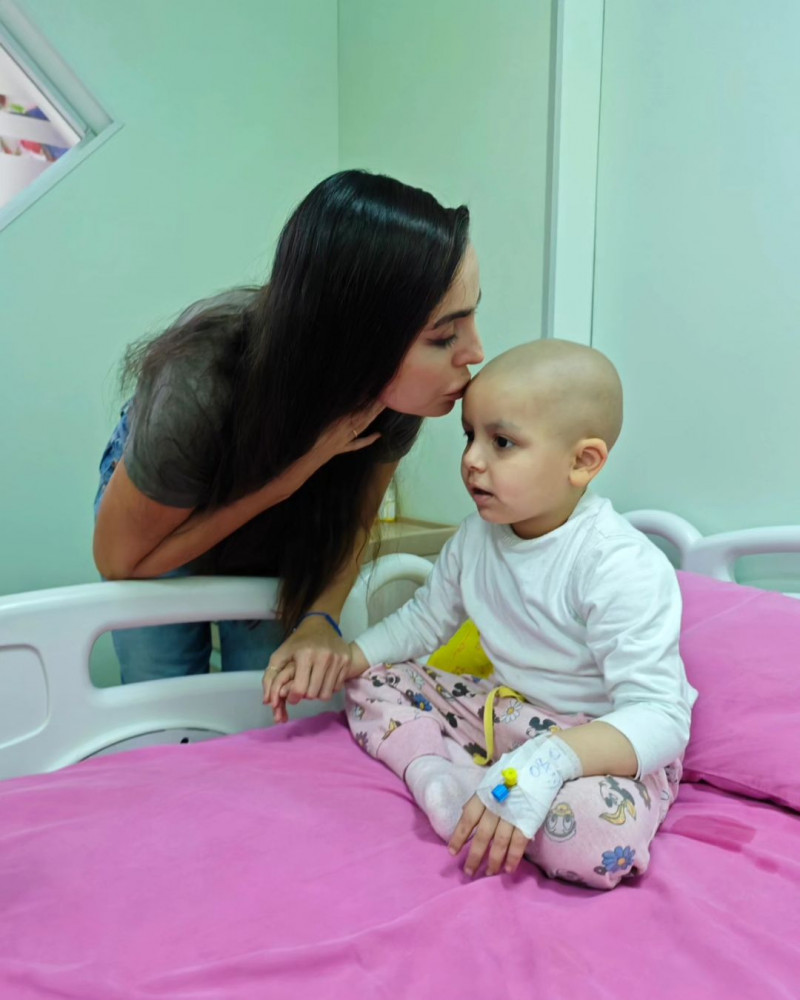 Leyla Əliyeva Uşaq Onkologiya Klinikasında olub<font color=red> - FOTOLAR</font>