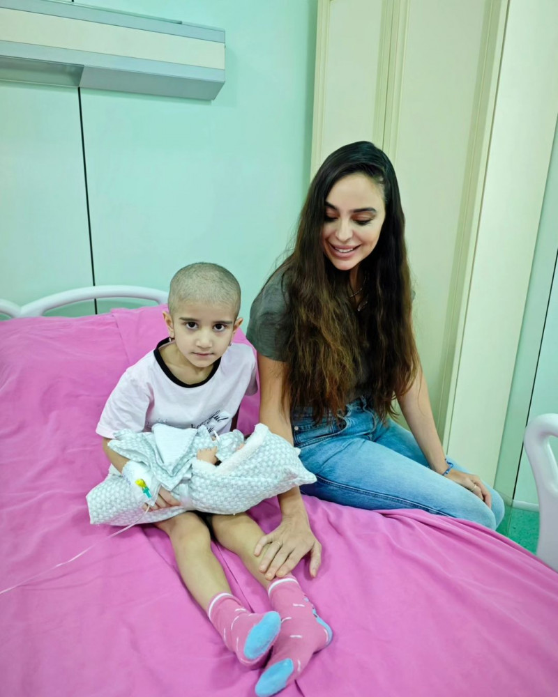 Leyla Əliyeva Uşaq Onkologiya Klinikasında olub<font color=red> - FOTOLAR</font>