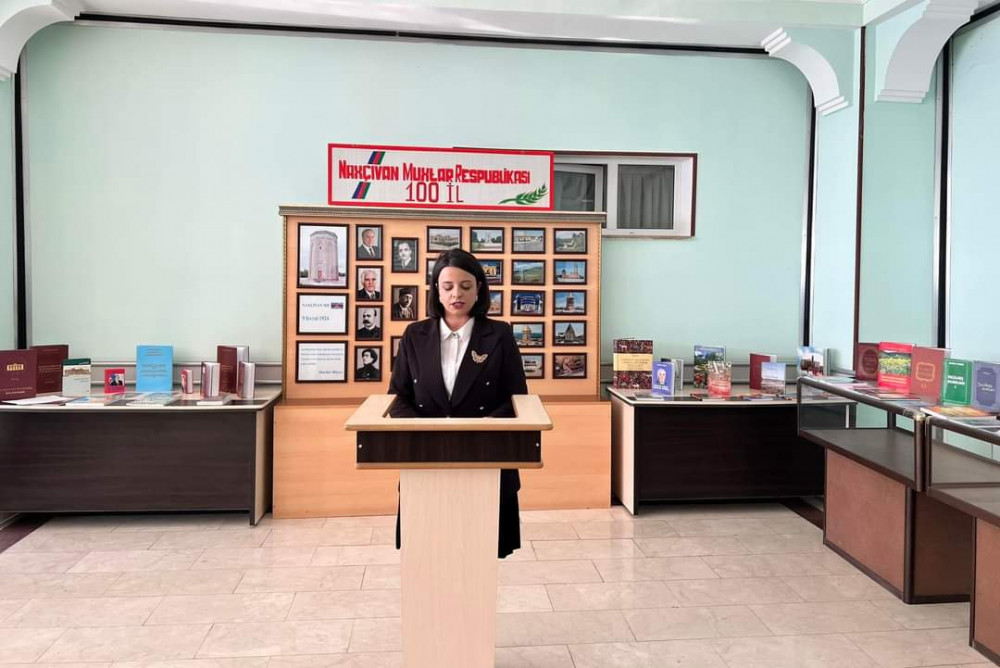 Babək Rayon Mədəniyyət Sarayında Naxçıvan Muxtar Respublikasının 100 illiyi münasibətilə tədbir keçirilib<font color=red> - FOTOLAR</font>