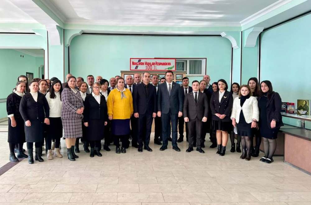 Babək Rayon Mədəniyyət Sarayında Naxçıvan Muxtar Respublikasının 100 illiyi münasibətilə tədbir keçirilib<font color=red> - FOTOLAR</font>