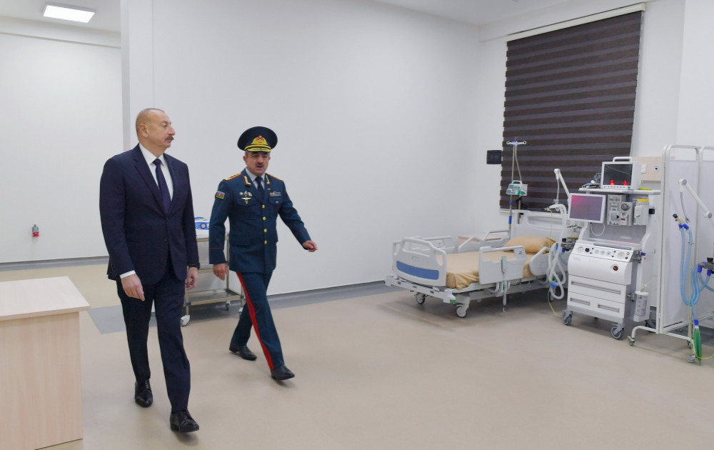 Prezident Bakıda DSX-nin yeni hərbi hospital kompleksinin açılışında iştirak edib<font color='red'> - YENİLƏNİB</font><font color=red> - FOTOLAR</font>