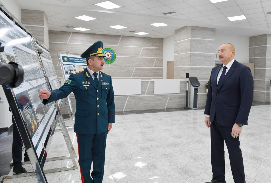 Prezident Bakıda DSX-nin yeni hərbi hospital kompleksinin açılışında iştirak edib<font color='red'> - YENİLƏNİB</font><font color=red> - FOTOLAR</font>