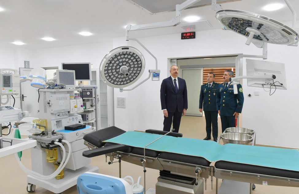 Prezident Bakıda DSX-nin yeni hərbi hospital kompleksinin açılışında iştirak edib<font color='red'> - YENİLƏNİB</font><font color=red> - FOTOLAR</font>