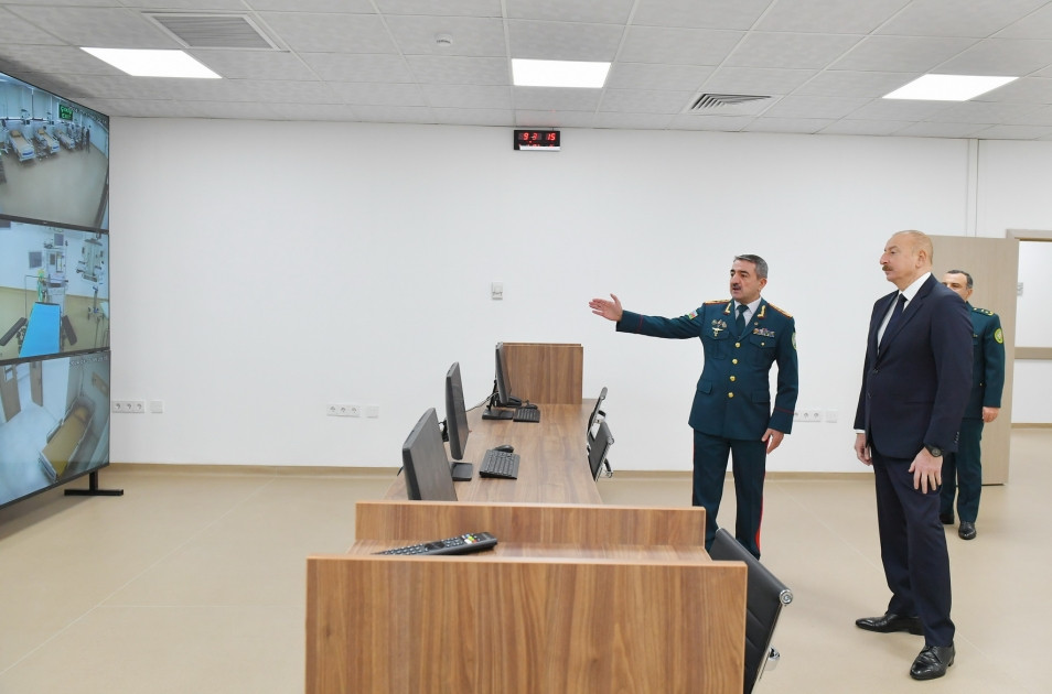Prezident Bakıda DSX-nin yeni hərbi hospital kompleksinin açılışında iştirak edib<font color='red'> - YENİLƏNİB</font><font color=red> - FOTOLAR</font>