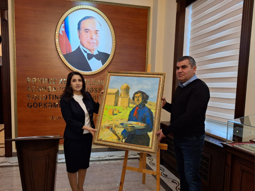 Naxçıvanda görkəmli fırça ustası Bəhruz Kəngərlinin anadan olmasının 132-ci ildönümü ilə bağlı tədbir keçirilib<font color=red> - FOTOLAR</font>
