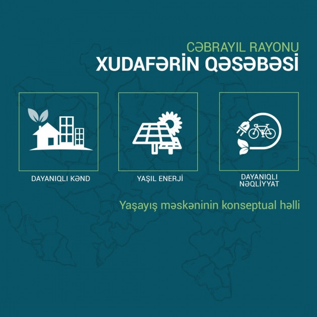 Cəbrayılın Xudafərin qəsəbəsi belə olacaq <font color=red> - FOTOLAR</font>