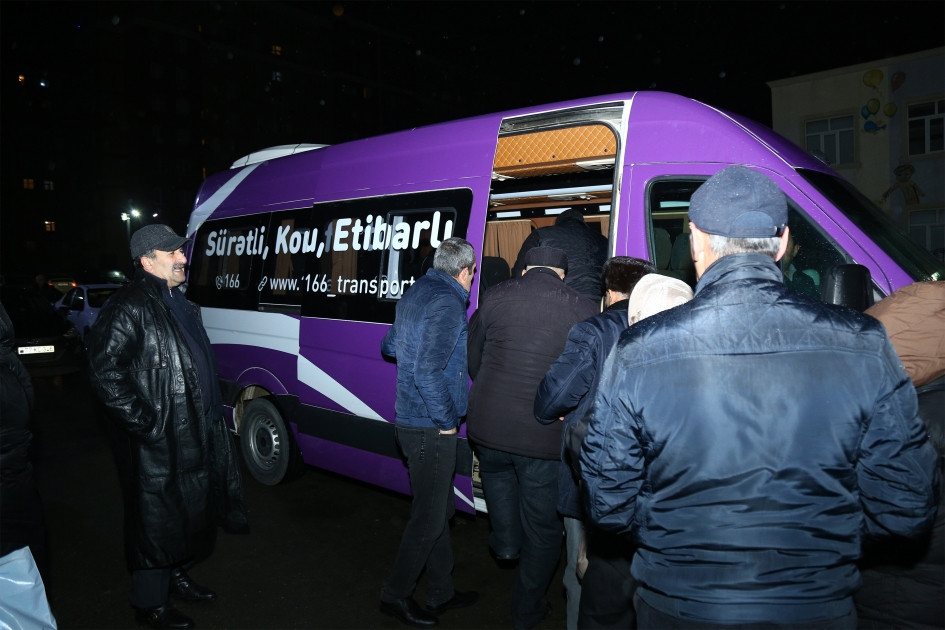 Füzuli şəhərinə növbəti köç karvanı yola düşüb<font color=red> - FOTOLAR</font>