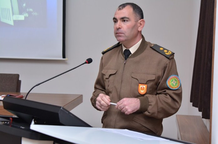 NDU-da fövqəladə hallarla bağlı davranış qaydaları barədə maarifləndirici tədbir keçirilib<font color=red> - FOTOLAR</font>