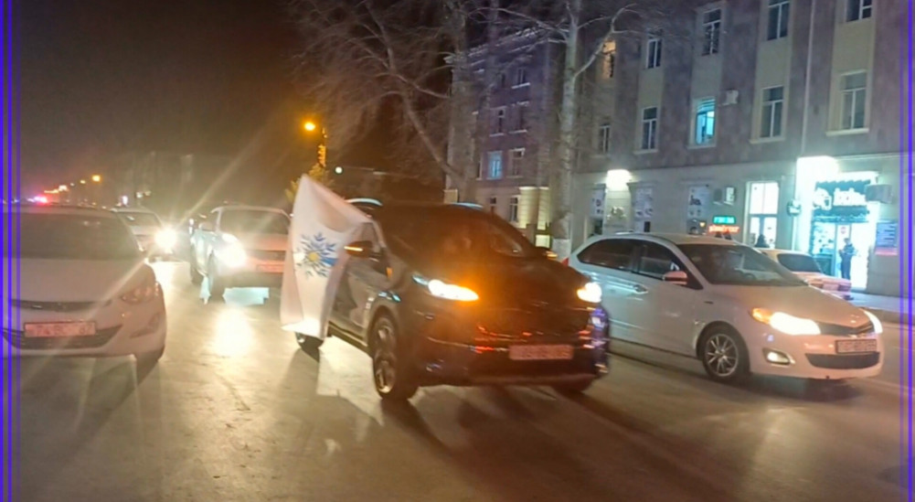 Naxçıvanda Prezident İlham Əliyevə dəstək yürüşü keçirilib<font color=red> - VİDEO</font>