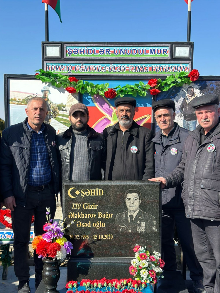 Şəhid gizir Bağır Ələkbərovun xatirəsi yad edilib<font color=red> - FOTOLAR</font>