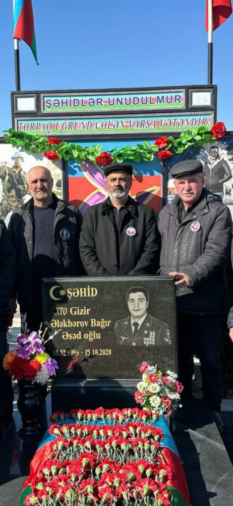 Şəhid gizir Bağır Ələkbərovun xatirəsi yad edilib<font color=red> - FOTOLAR</font>