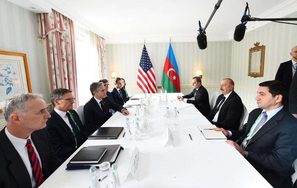 Münxendə Azərbaycan Prezidenti İlham Əliyev ilə ABŞ-nin Dövlət katibi Antoni Blinkenin görüşü olub<font color='red'> - YENİLƏNƏCƏK</font><font color=red> - FOTOLAR</font>