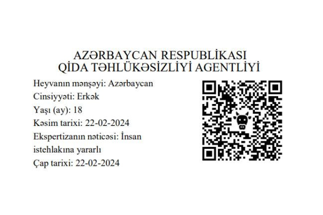 Heyvanların və heyvan mənşəli məhsulların izlənmə sistemi qurulub<font color=red> - FOTOLAR</font>