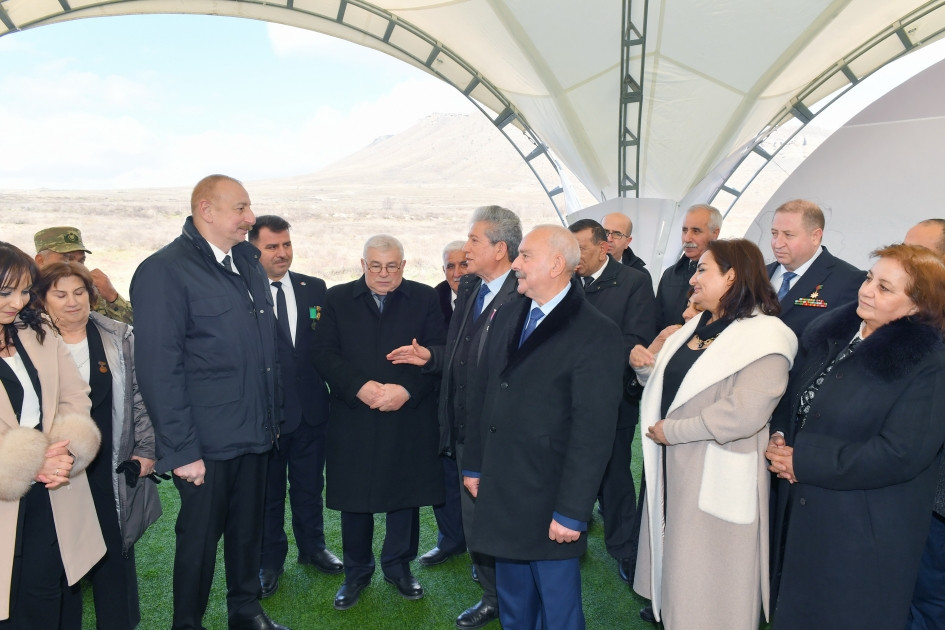 Prezident Xocalıda soyqırımı memorialının təməlini qoyub, Xankəndi şəhərində olub<font color='red'> - YENİLƏNİB 2</font><font color=red> - FOTOLAR</font>