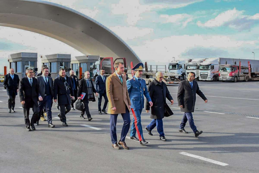 Azərbaycan-Türkiyə sərhədində yerləşən “Sədərək” gömrük postunda görüş keçirilib<font color=red> - FOTOLAR</font>