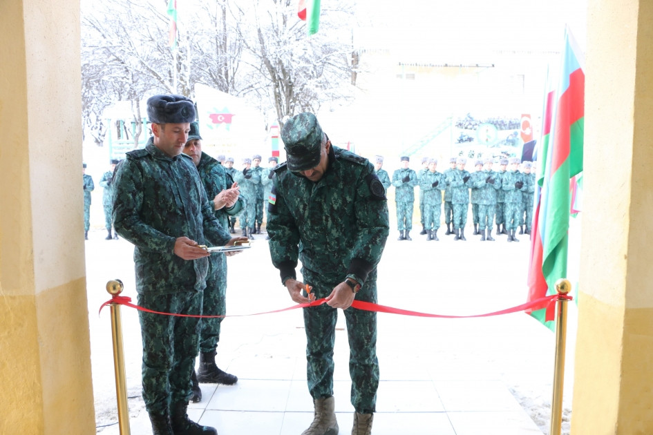 Əsaslı təmir edilən sərhəd zastavası xidməti istifadəyə verilib<font color=red> - FOTOLAR</font>