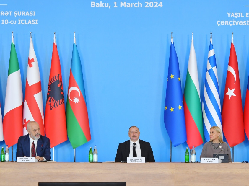 Bakıda Cənub Qaz Dəhlizi və yaşıl enerji üzrə iclaslar keçirilib, İlham Əliyev tədbirdə iştirak edibak edib<font color='red'> - YENİLƏNİB-4</font><font color=red> - FOTOLAR</font>