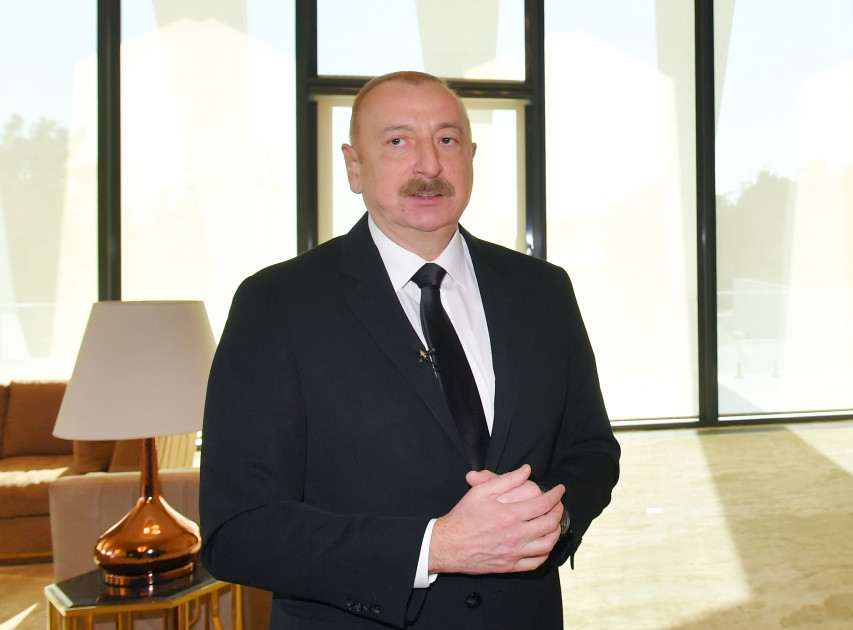 Azərbaycan Prezidenti İlham Əliyev “Euronews” televiziyasına müsahibə verib<font color=red> - FOTOLAR</font>