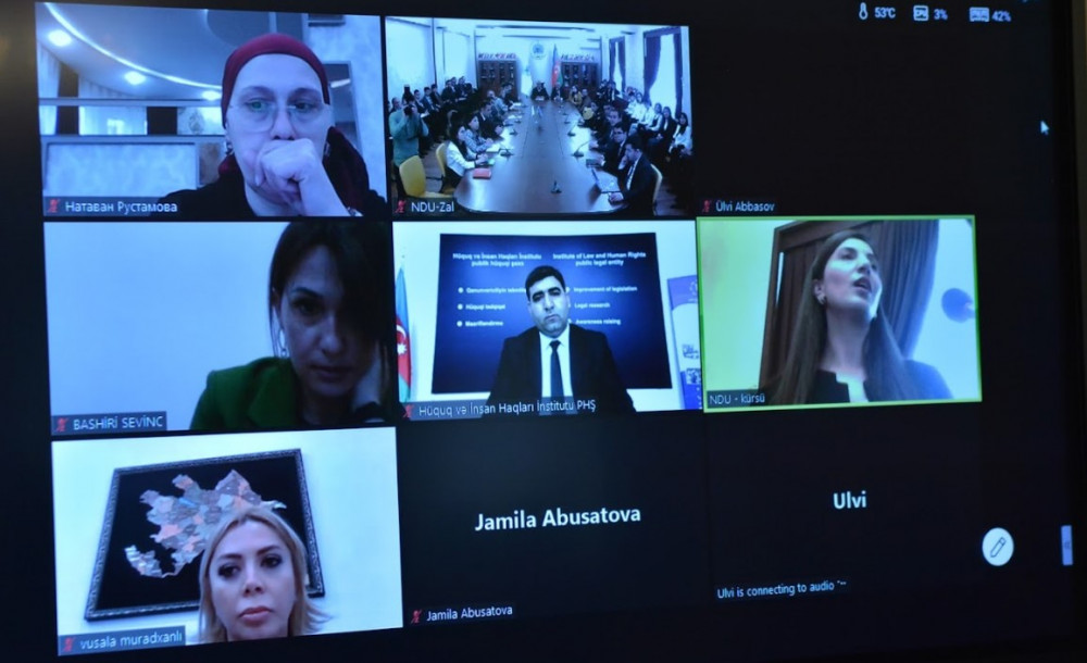 “Əlil və uşaq hüquqları beynəlxalq konvensiyalarda”  mövzusunda vebinar keçirilib<font color=red> - FOTOLAR</font>