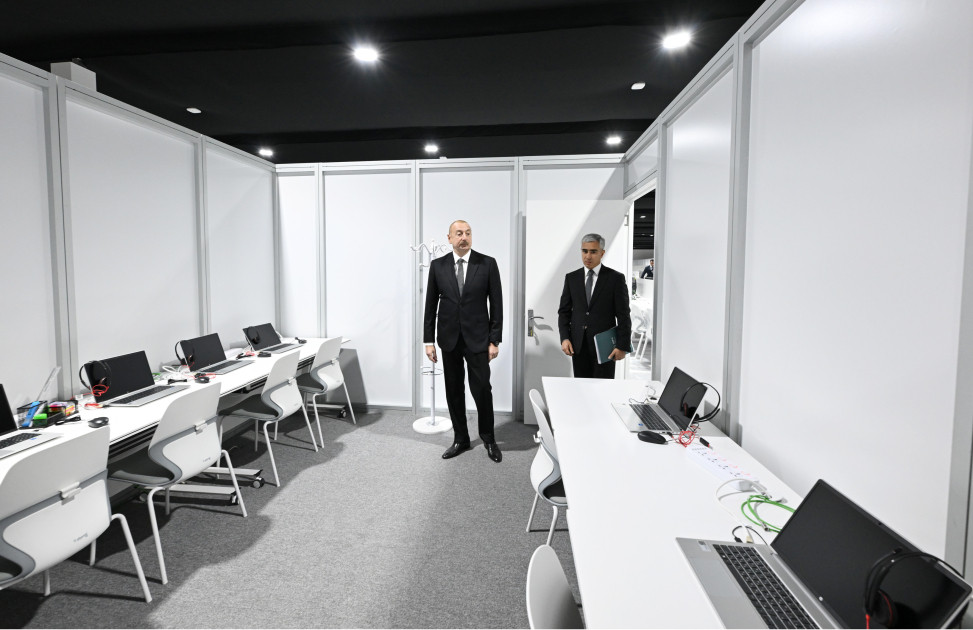 Prezident İlham Əliyev Olimpiya Stadionunun ərazisində COP29-a hazırlıqla bağlı görülən işlərlə tanış olub<font color='red'> - YENİLƏNİB</font><font color=red> - FOTOLAR</font>