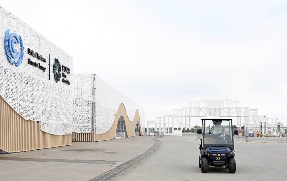 Prezident İlham Əliyev Olimpiya Stadionunun ərazisində COP29-a hazırlıqla bağlı görülən işlərlə tanış olub<font color='red'> - YENİLƏNİB</font><font color=red> - FOTOLAR</font>