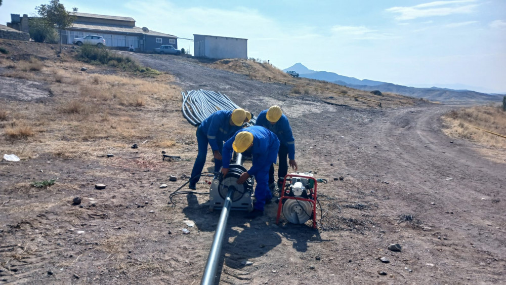 Bənəniyar və Əbrəqunus kəndlərinin içməli su ehtiyacı tam təmin olunacaq <font color=red> - FOTOLAR</font>