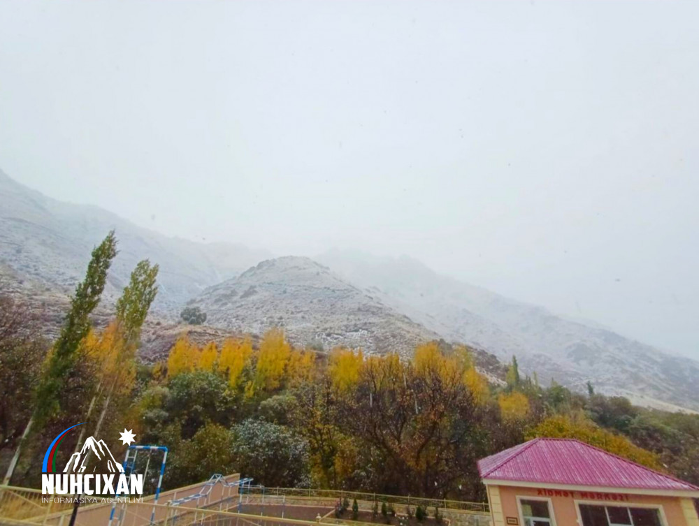 Naxçıvan Muxtar Respublikasının dağ kəndlərinə ilk qar yağıb<font color=red> - FOTOLAR</font>