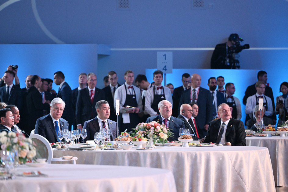 Kazanda XVI BRICS Sammitinin keçirilməsi münasibətilə rəsmi ziyafət verilib<font color=red> - FOTOLAR</font>