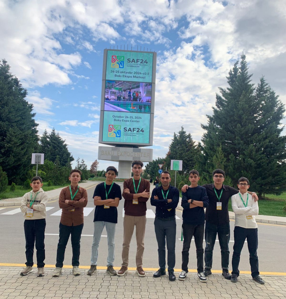 Naxçıvan məktəbliləri Beynəlxalq Yaşıl STEAM Azərbaycan Festivalında I yerin qalibi olublar<font color=red> - FOTOLAR</font>