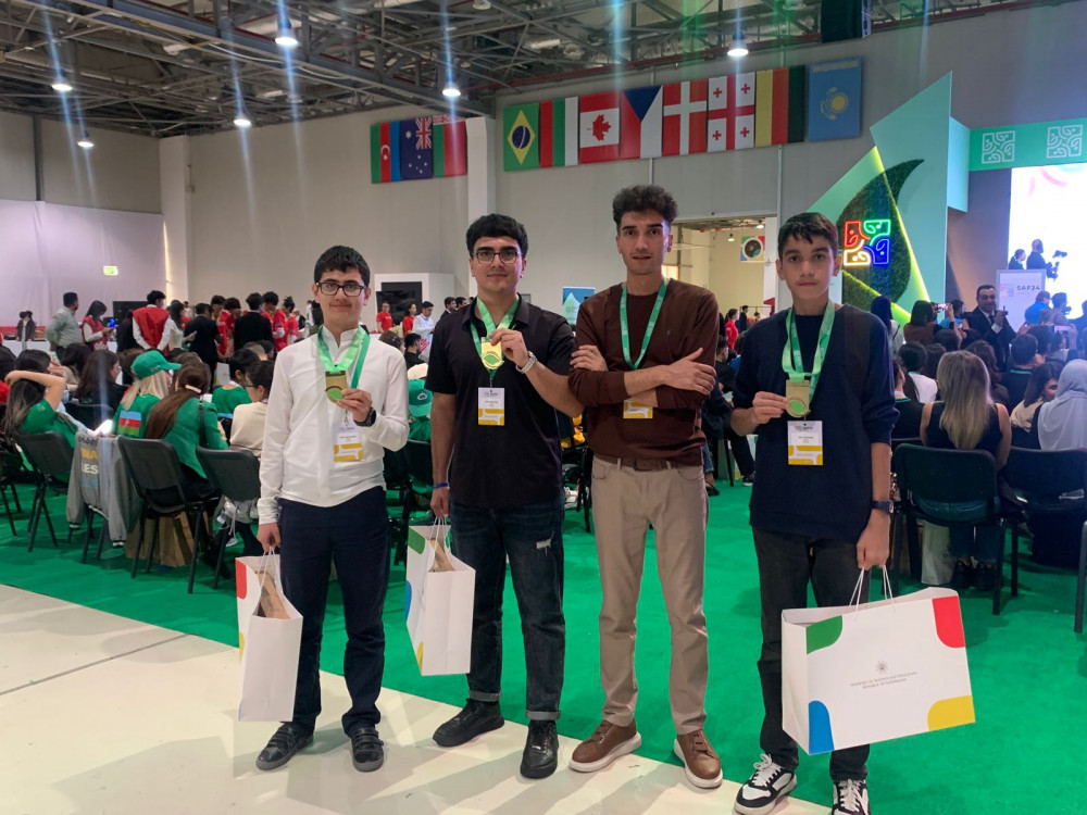 Naxçıvan məktəbliləri Beynəlxalq Yaşıl STEAM Azərbaycan Festivalında I yerin qalibi olublar<font color=red> - FOTOLAR</font>