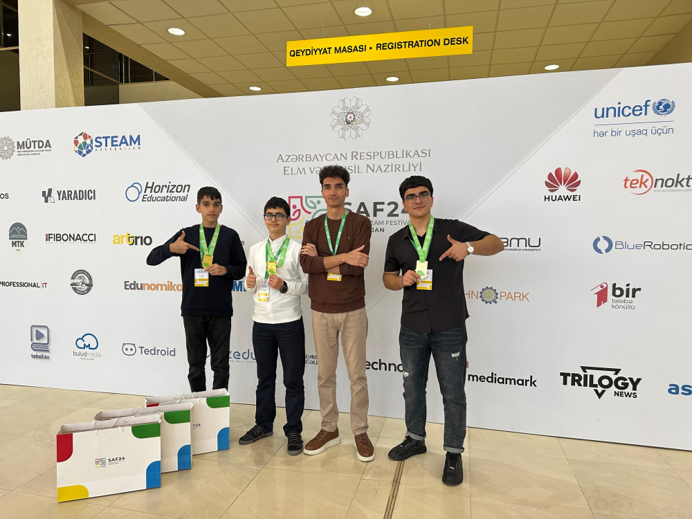 Naxçıvan məktəbliləri Beynəlxalq Yaşıl STEAM Azərbaycan Festivalında I yerin qalibi olublar<font color=red> - FOTOLAR</font>