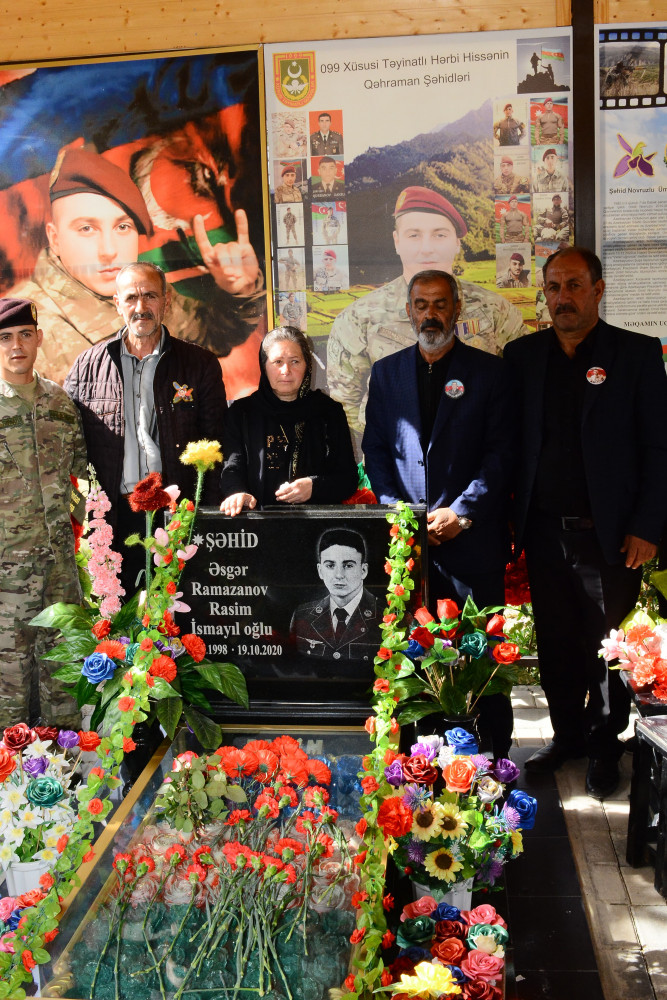 Vətən müharibəsi şəhidi Rasim Ramazanovun xatirəsi anılıb <font color=red> - FOTOLAR</font>