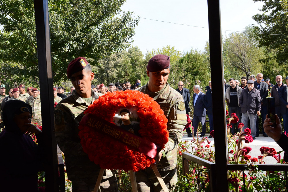 Vətən müharibəsi şəhidi Rasim Ramazanovun xatirəsi anılıb <font color=red> - FOTOLAR</font>