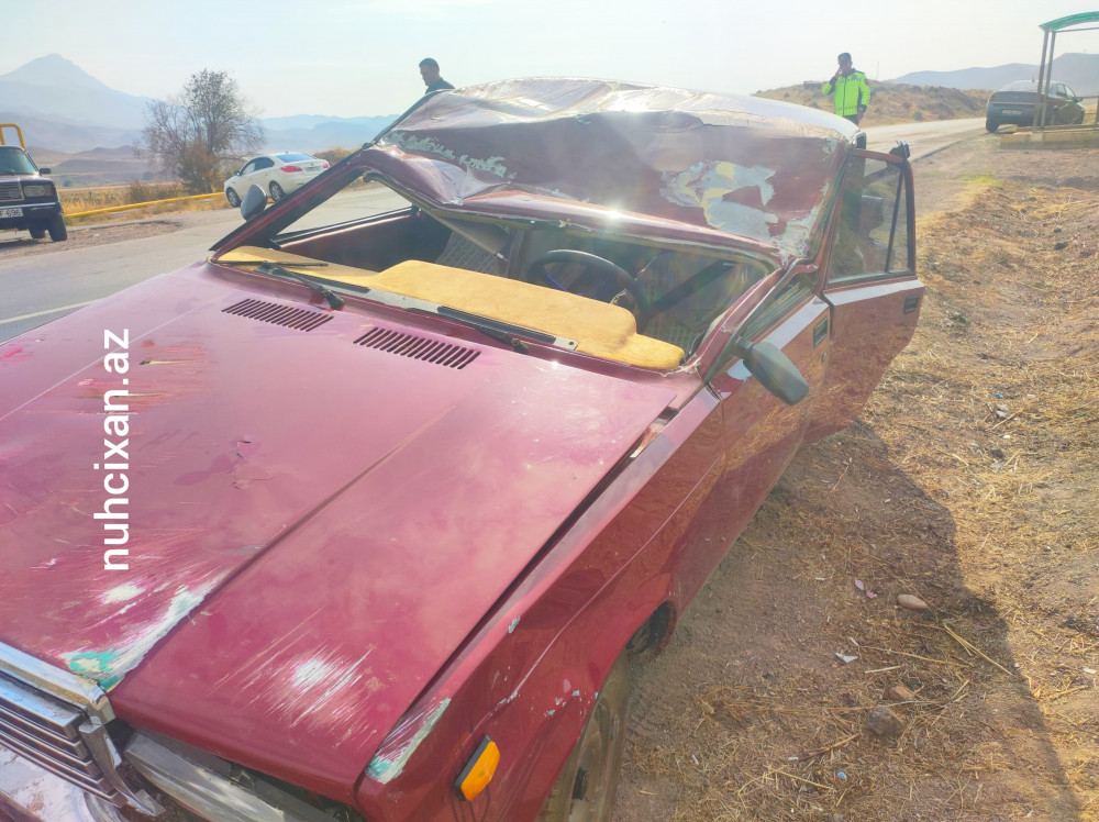 Culfada yol-nəqliyyat hadisəsi baş verib, sürücü xəsarət alıb<font color=red> - FOTOLAR</font>