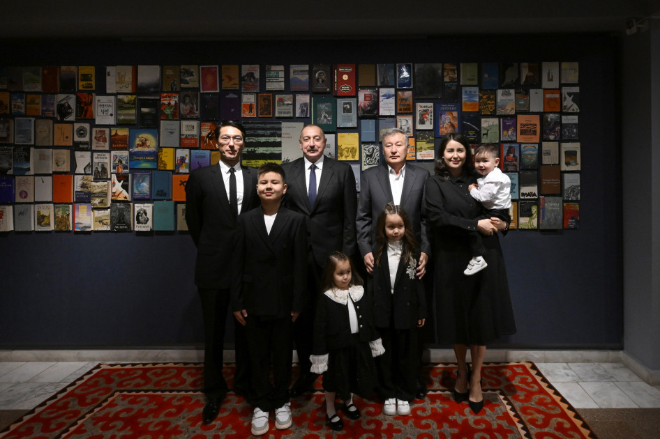 Prezident İlham Əliyevə “Çingiz Aytmatov” ordeni təqdim edilib<font color=red> - FOTOLAR</font>