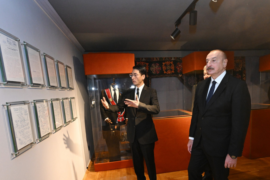 Prezident İlham Əliyevə “Çingiz Aytmatov” ordeni təqdim edilib<font color=red> - FOTOLAR</font>