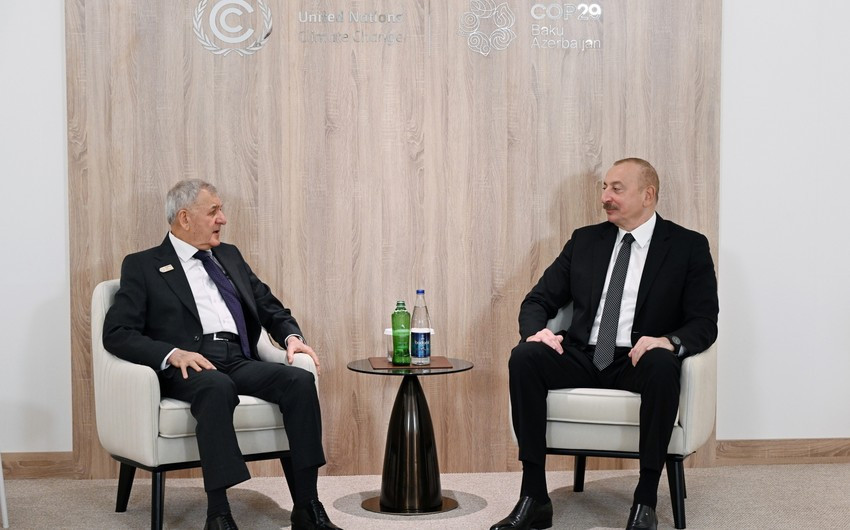 İlham Əliyev İraq Prezidenti ilə görüşüb<font color=red> - FOTOLAR</font>