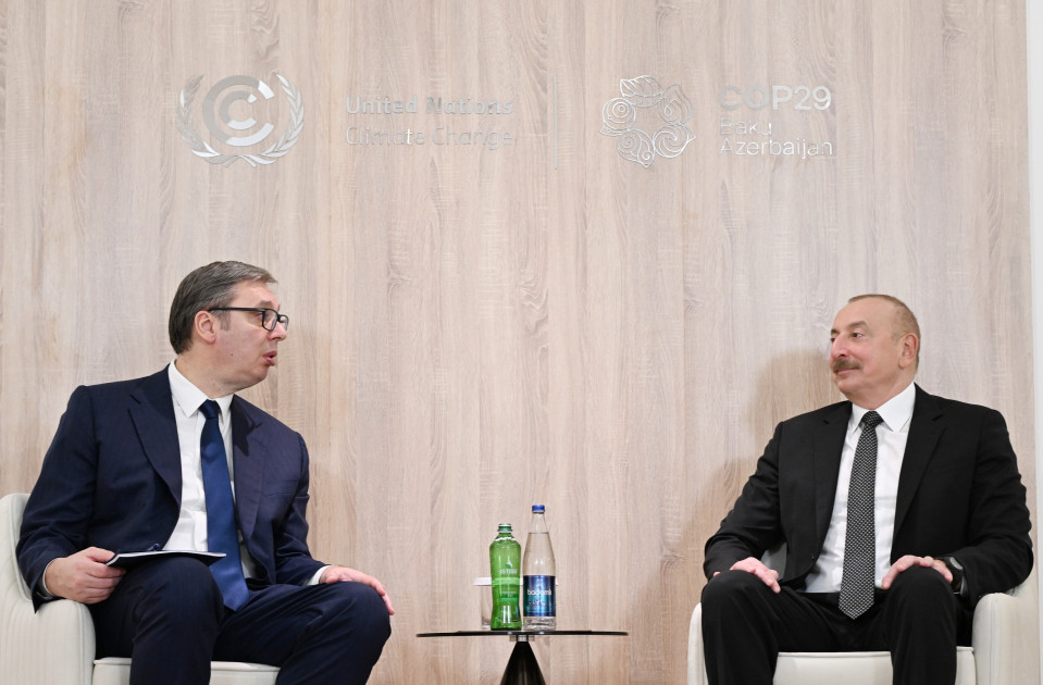 Prezident İlham Əliyev Serbiya Prezidenti ilə görüşüb<font color='red'> - YENİLƏNİB</font><font color=red> - FOTOLAR</font>