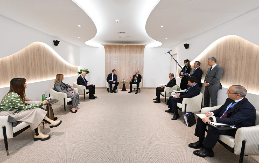 Prezident İlham Əliyev Serbiya Prezidenti ilə görüşüb<font color='red'> - YENİLƏNİB</font><font color=red> - FOTOLAR</font>