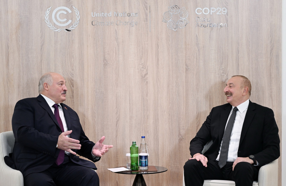 Prezident İlham Əliyev Belarus Prezidenti ilə görüşüb <font color='red'> - YENİLƏNİB</font><font color=red> - FOTOLAR</font>