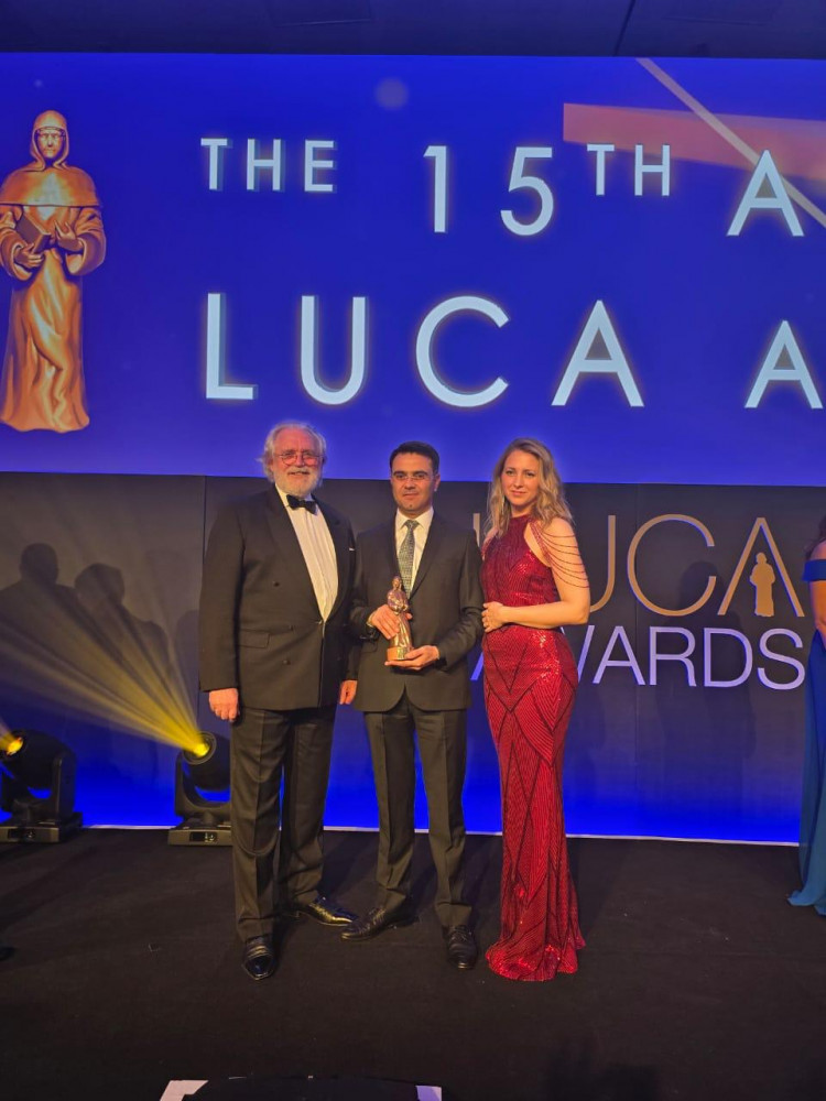 Maliyyə naziri Həsən İsmayılov "Maliyyə peşəsinin inkişafına verdiyi töhfəyə görə" LUCA mükafatına layiq görülüb <font color=red> - FOTOLAR</font>