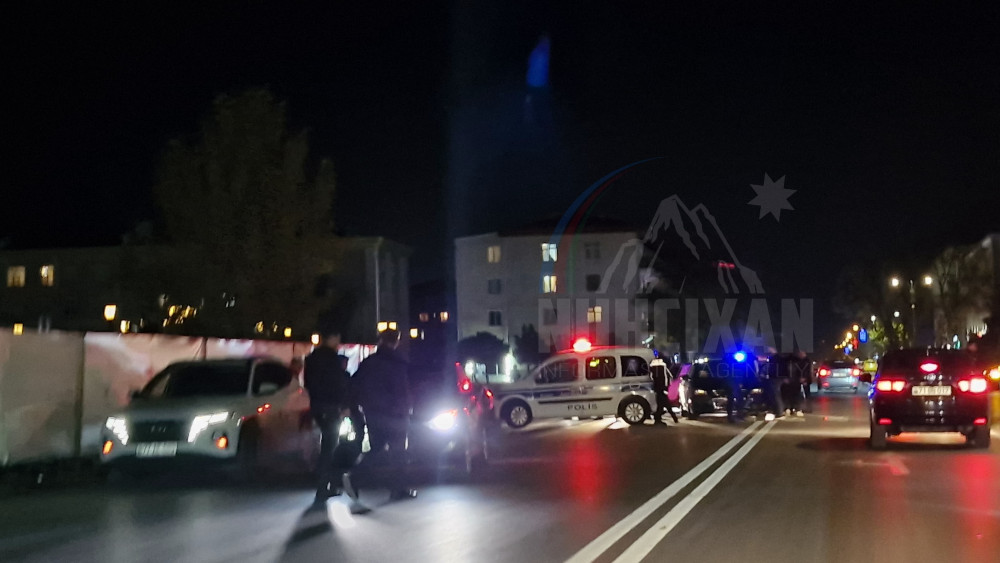 Naxçıvanda piyadanın vurulması ilə nəticələnən zəncirvari qəza olub<font color=red> - FOTOLAR</font>