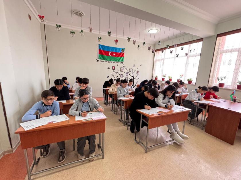 Naxçıvanda məktəblilər arasında II Kimya-Biologiya Olimpiadasının rayon turu keçirilib<font color=red> - FOTOLAR</font>