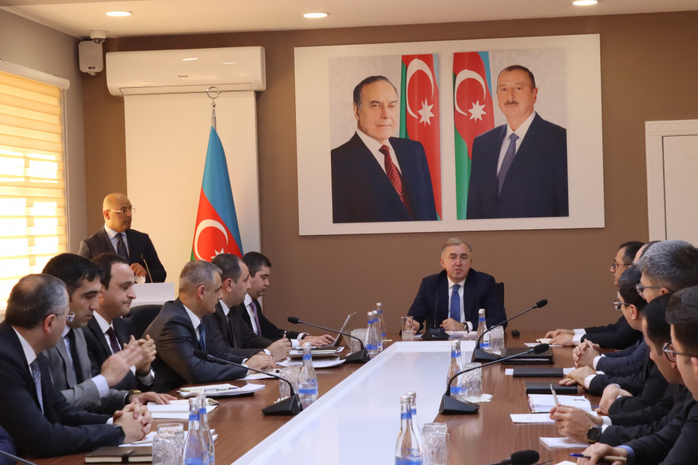  Naxçıvan Muxtar Respublikasının İqtisadiyyat Nazirliyində kollegiya iclası keçirilib<font color=red> - FOTOLAR</font>