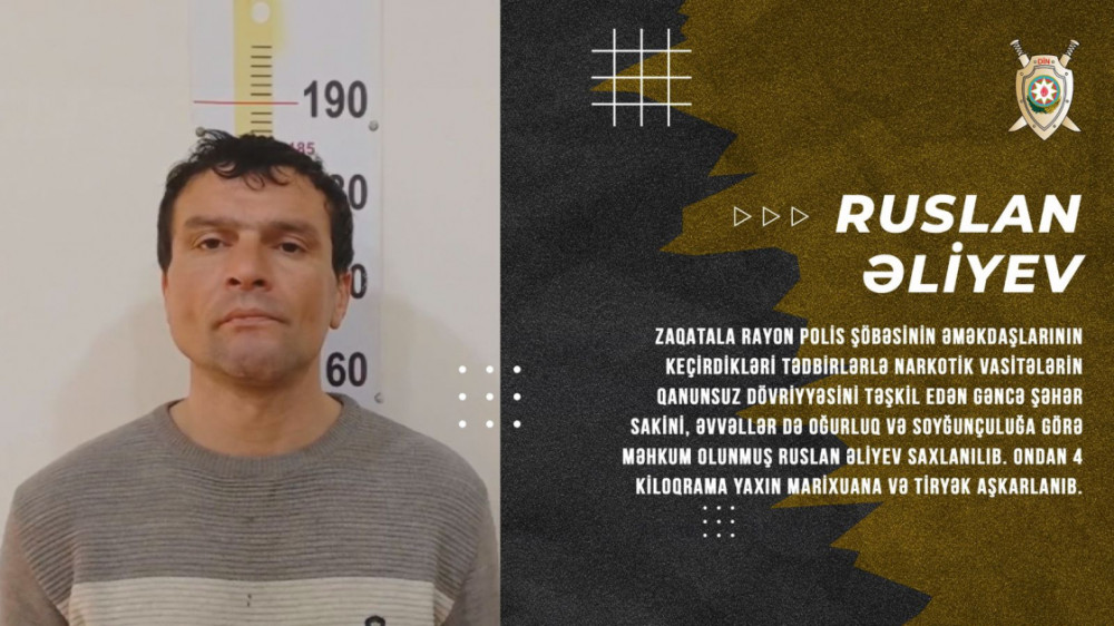 Zaqatalada narkotiklərin satışı ilə məşğul olan keçmiş məhkum tutulub<font color=red> - FOTOLAR</font>