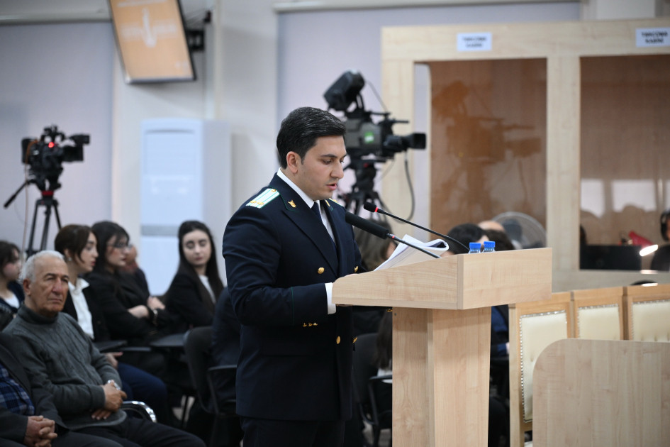 Ruben Vardanyanın təqsirləndirildiyi cinayət işinin məhkəmə baxışı davam etdirilib<font color=red> - FOTOLAR</font>