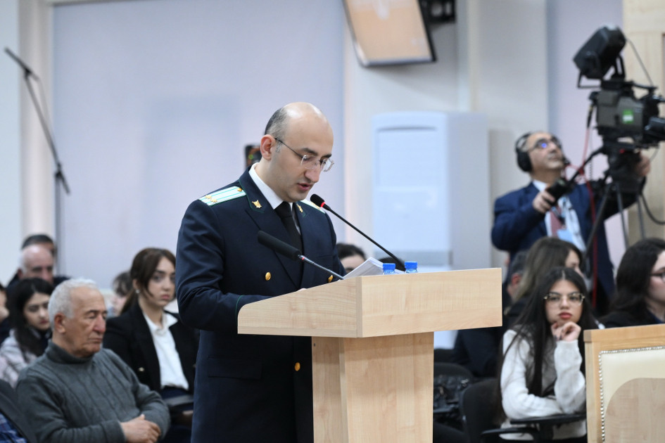 Ruben Vardanyanın təqsirləndirildiyi cinayət işinin məhkəmə baxışı davam etdirilib<font color=red> - FOTOLAR</font>