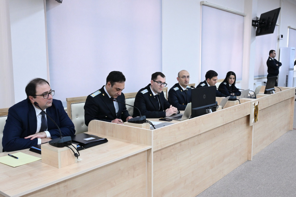 Ruben Vardanyanın təqsirləndirildiyi cinayət işinin məhkəmə baxışı davam etdirilib<font color=red> - FOTOLAR</font>